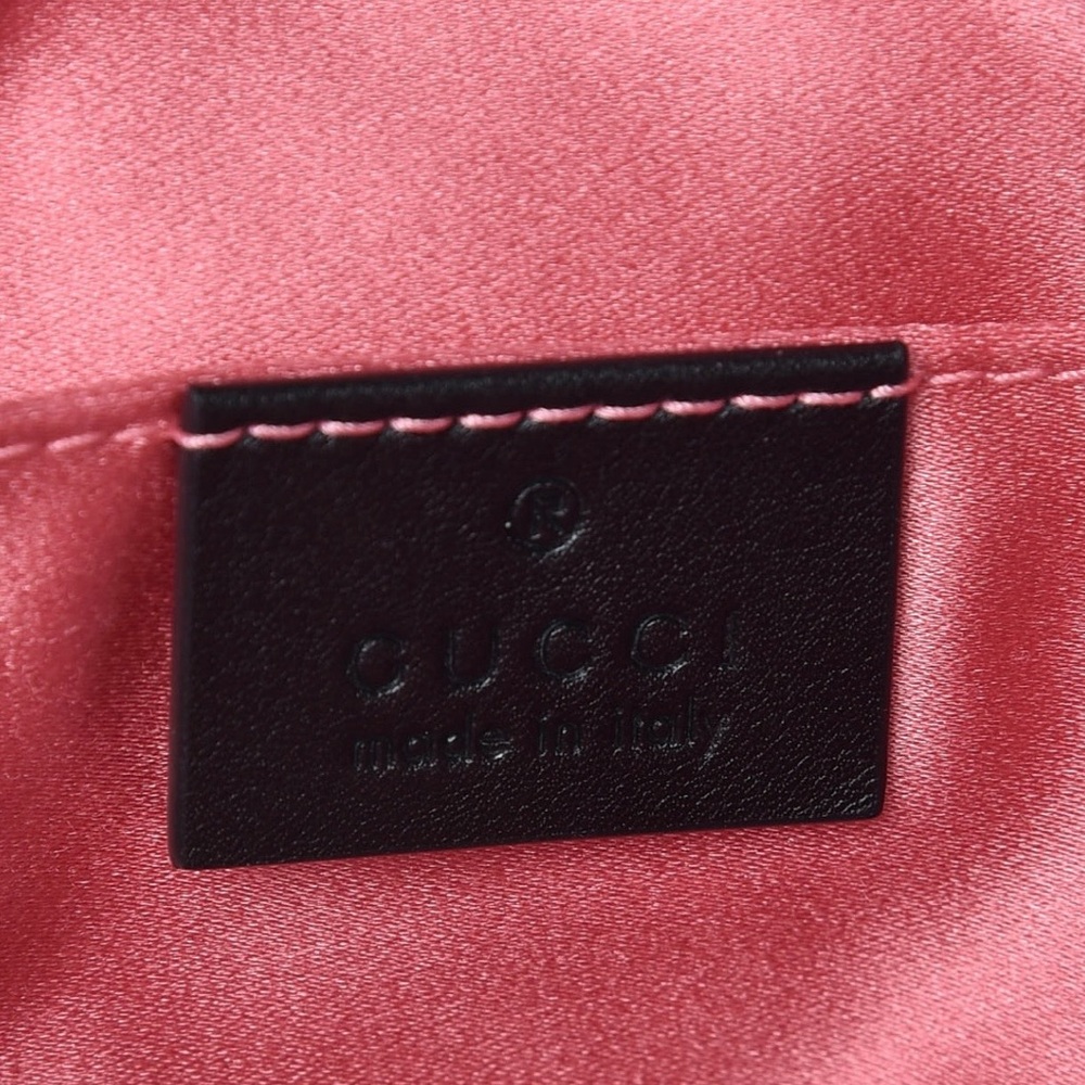 Gucci Velvet Matelasse Crystal Star GG Marmont Belt Bag 85 34 Black - Picture 6 of 6